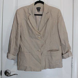 Rafaella Petites Vintage Linen one-button Blazer size 14P